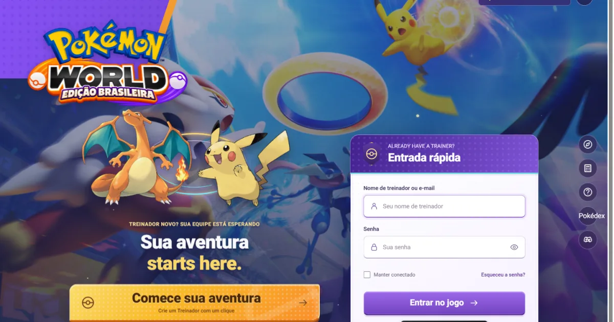 Banner de Pokémon Arena — edição brasileira