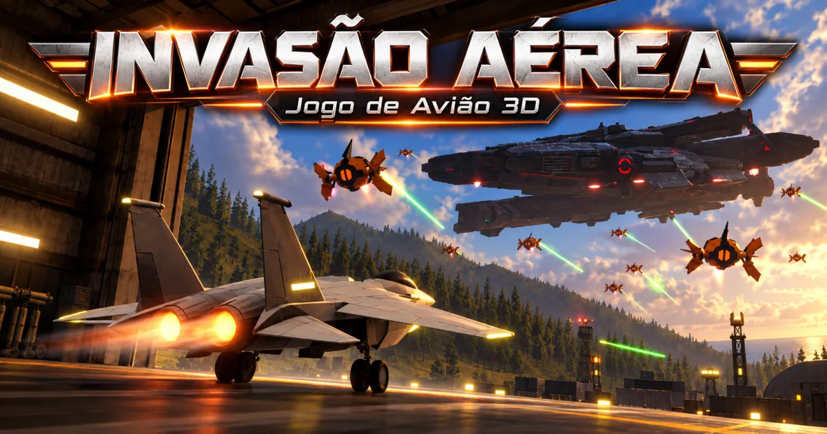 Capa de Jogo de Avião Online Grátis: Missão Aérea