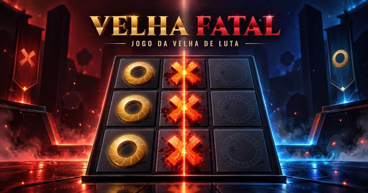 Capa de Jogo da Velha Online Grátis com Poderes – Velha Fatal